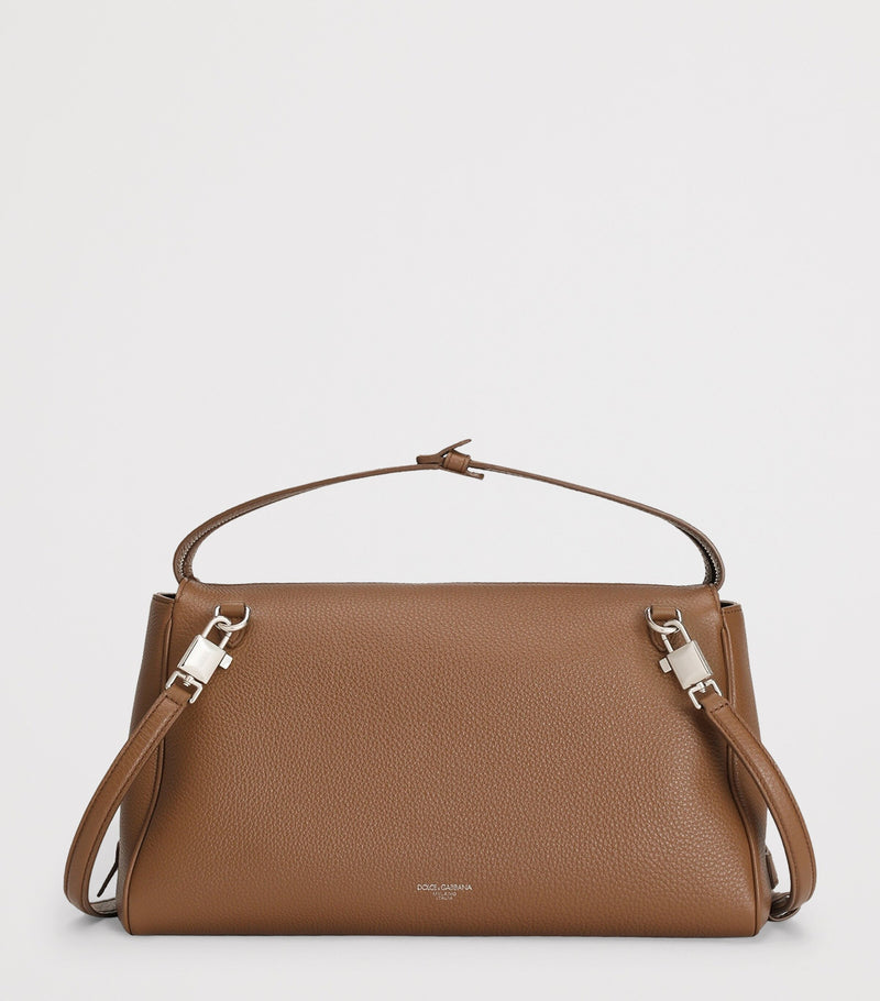 Dolce&Gabbana Vittoria shoulder bag in grained calfskin - British product