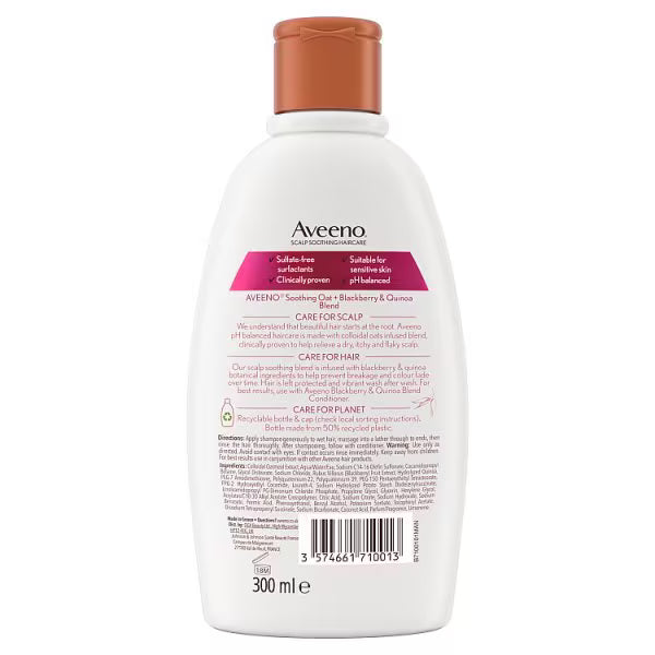 Aveeno colour protect shampoo blackberry quinoa 300ml - British product