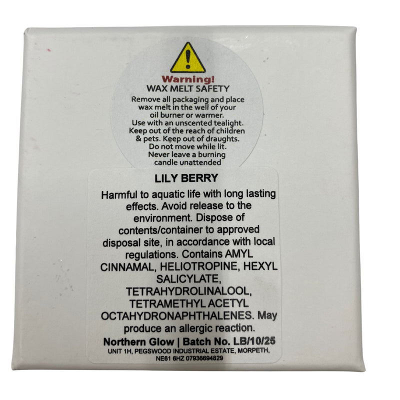 Scented wax melt Lily Berry 90g, UK version