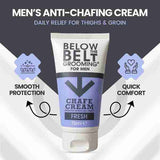 Below the Belt anti chafing cream fresh scent 75ml trio (British brand)