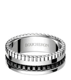Boucheron small white gold Quatre black ring - British product