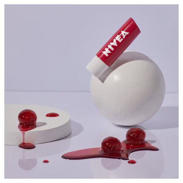 NIVEA Lip Balm Cherry 4.8g, imported from the UK