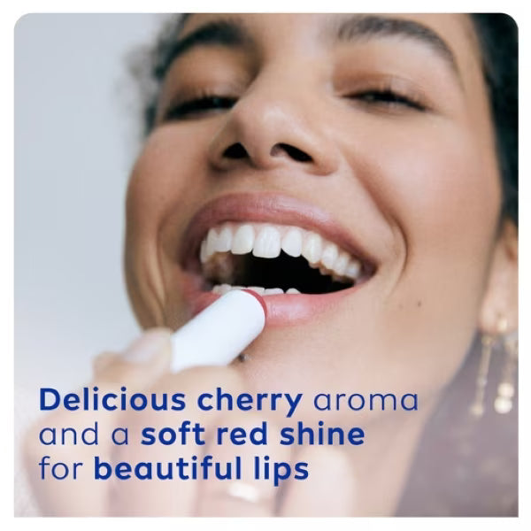 NIVEA Lip Balm Cherry 4.8g, imported from the UK