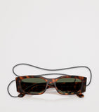 Vogue Pillow Sunglasses with tortoiseshell pattern and chain - British product