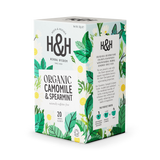 Holland & Barrett Heath & Heather Organic Camomile & Spearmint Tea Bags 20- Buy online at McGrocer
