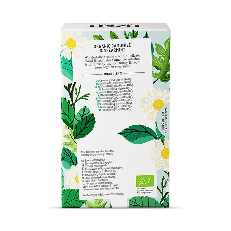Heath Heather Organic Camomile Spearmint Tea Bags 20pk, UK version