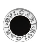 Bvlgari white gold and onyx stud earring, imported from the UK