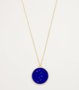 Harrods Sun and Moon Pendant Necklace with Yellow Gold, Diamonds, Lapis Lazuli, and Turquoise- Buy online at McGrocer