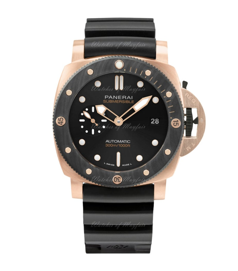 Panerai Submersible QuarantaQuattro Goldtech OroCarbo watch 44mm - British product