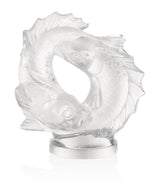 Harrods Lalique Crystal Double Fish Sculpture 28.5cm- Buy online at McGrocer