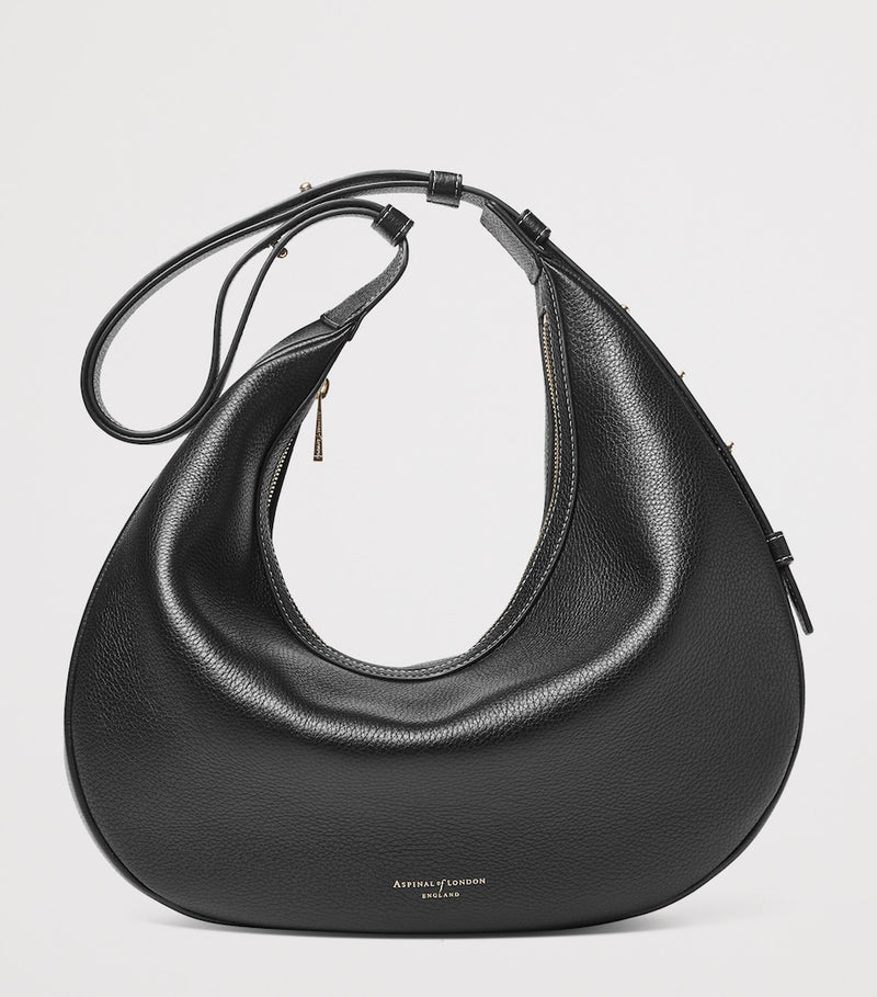Aspinal of London Large Soho Crescent cross-body bag - British product