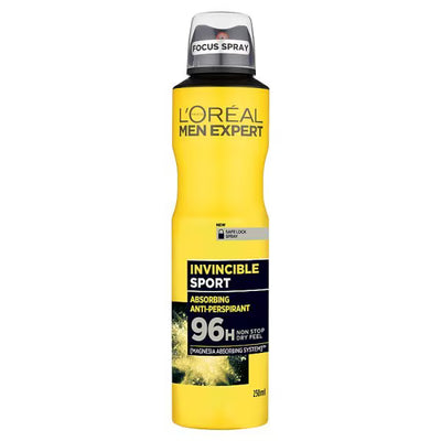Superdrug L'Oreal Paris Men Expert Invincible Sport Anti-Perspirant Spray 250ml- Buy online at McGrocer