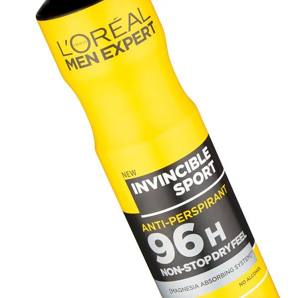 L'Oreal Paris Anti-Perspirant Spray Invincible Sport Men 250ml, UK version