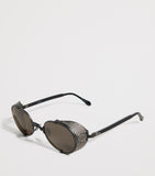 Matsuda round sunglasses 10610H handcrafted titanium, UK version