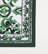 Linen Majolica Placemat and Napkin Set with Geometric Print