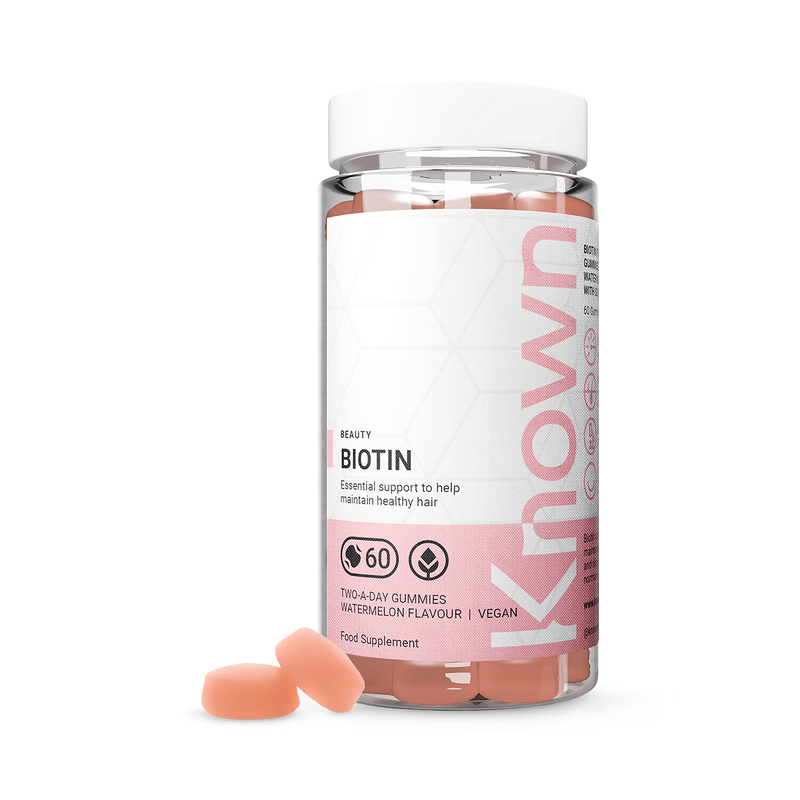 Known Nutrition biotin gummies watermelon flavour 60 gummies, UK version