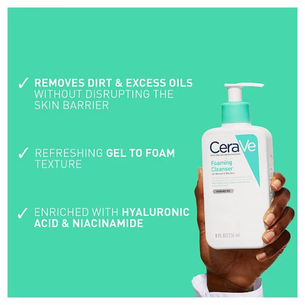 CeraVe Foaming Cleanser Niacinamide 236ml - British product