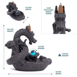 Myga backflow incense burner Dragon, imported from the UK