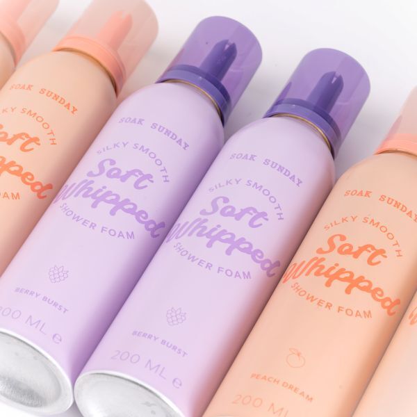 Soak Sunday Whipped Shower Foam Peach Dream, UK version
