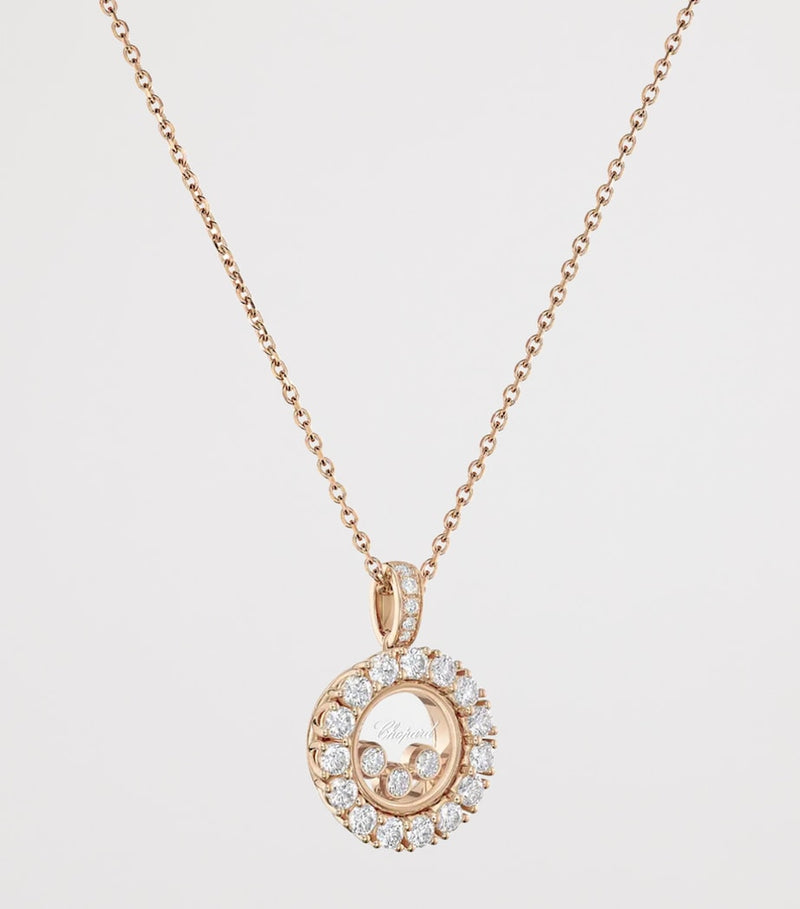 Chopard rose gold diamond necklace 42cm, imported from the UK