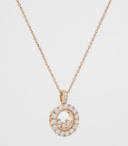 Chopard rose gold diamond necklace 42cm, imported from the UK