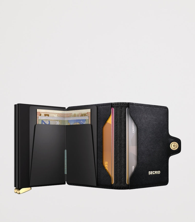 Secrid leather diamond-embossed Twinwallet imported from the UK