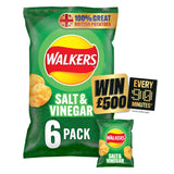 Walkers Salt & Vinegar Multipack Crisps 6x25g 4-9 packs Sainsburys