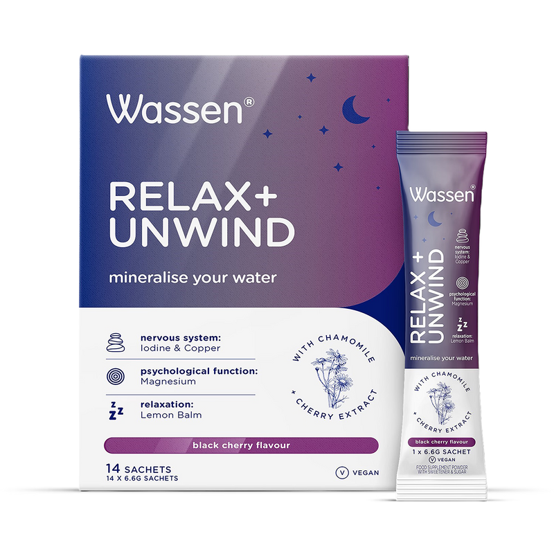 Wassen Relax Unwind Electrolytes 14 sachets (British brand)