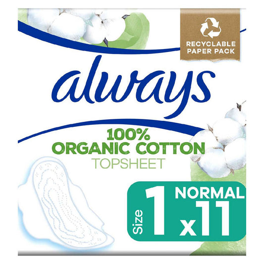 Always Cotton Protection Ultra Normal Sanitary Towels With Wings 11 Pads GOODS Boots   