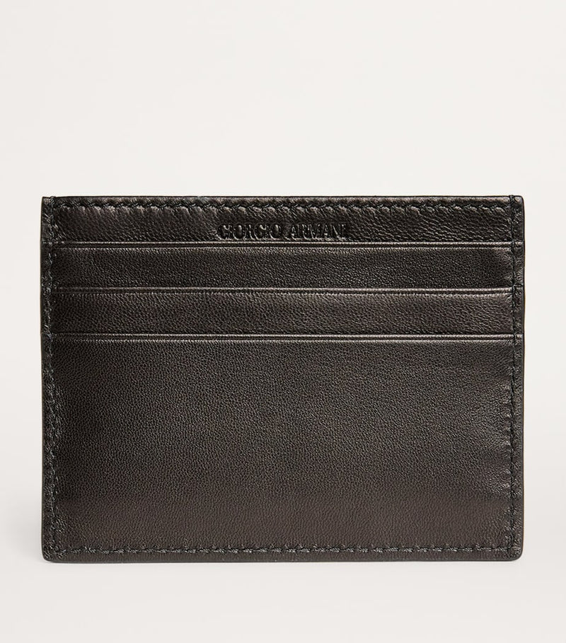 Giorgio Armani lamb leather card holder 8cm x 10.5cm, imported from the UK