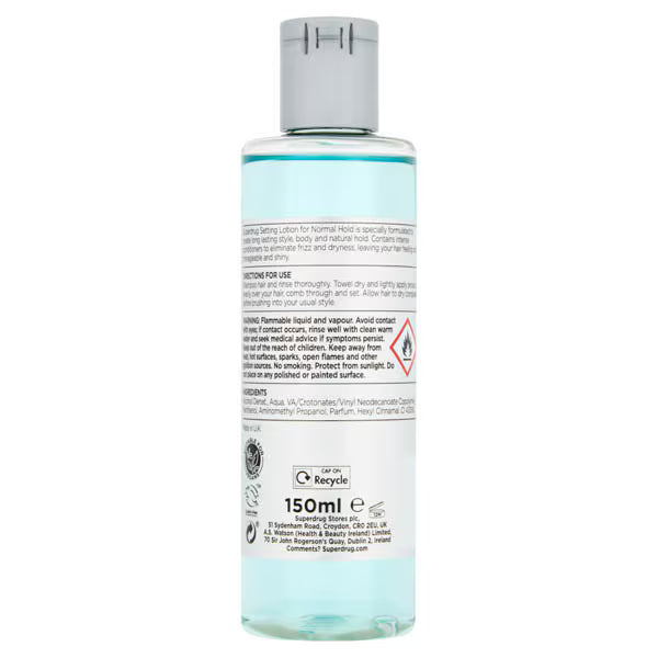 Superdrug normal setting lotion 150ml (British brand)