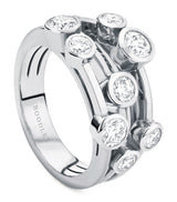Harrods Boodles Platinum and Diamond Classic Raindance Ring- Buy online at McGrocer