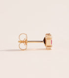 Suzanne Kalan rose gold ruby diamond midi stud earrings, UK version