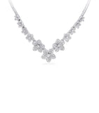 Graff Wild Flower white gold diamond necklace, imported from the UK