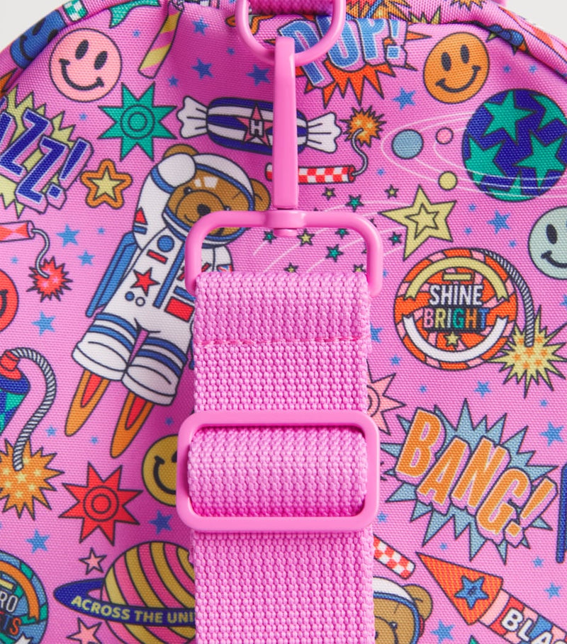 Harrods Pop Rocket Duffle Bag with bold print - British product