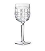 Harrods Ralph Lauren Home Hudson Plaid White Wine Glass- Buy online at McGrocer
