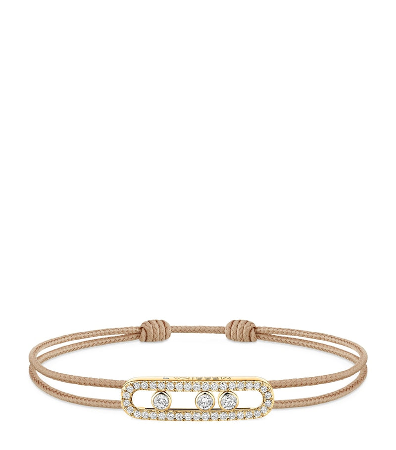 Messika yellow gold diamond bracelet 0.26ct, UK version