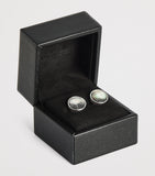Giorgio Armani sterling silver cufflinks with coloured crystal, imported from the UK