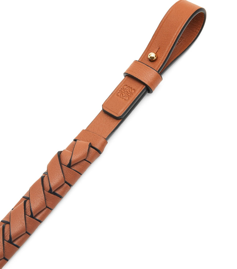 LOEWE leather woven spiral strap 47cm, imported from the UK