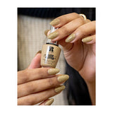 RCM gold glitter gel nail polish 9ml, imported from the UK