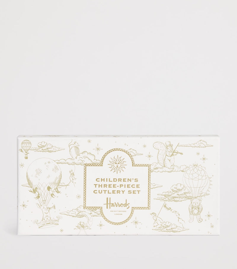 Harrods bear stainless steel children's cutlery set, UK version