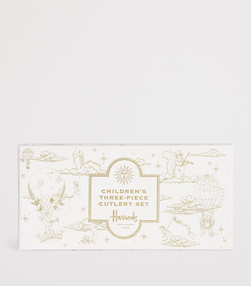 Harrods bear stainless steel children's cutlery set, UK version
