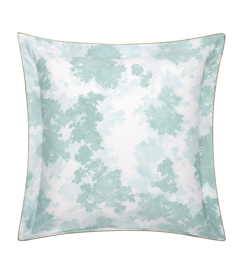 Yves Delorme square Oxford pillowcase with floral print, 65cm x 65cm (British brand)