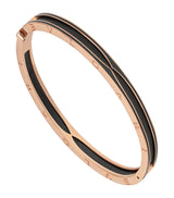 Harrods Bvlgari B.zero1 Rose Gold And Ceramic Bangle- Buy online at McGrocer
