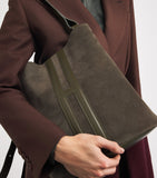 Harrods x Tusting suede H tote bag - British product