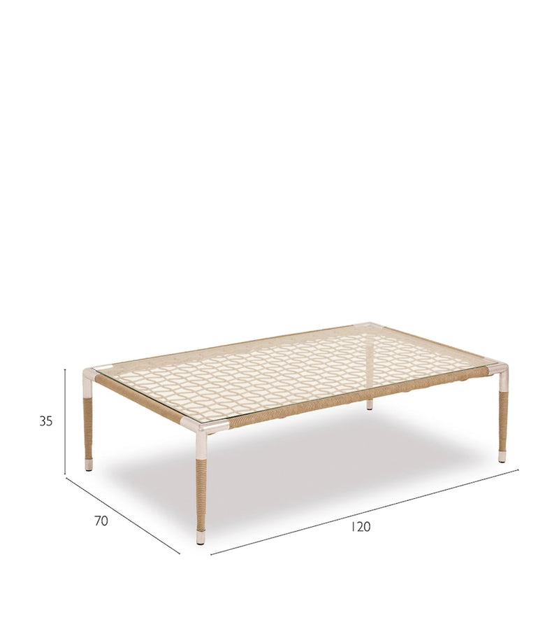 Indian Ocean Marina outdoor coffee table, imported from the UK