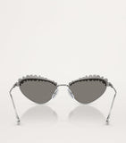 Swarovski cat eye sunglasses with crystal embellishments, UK version