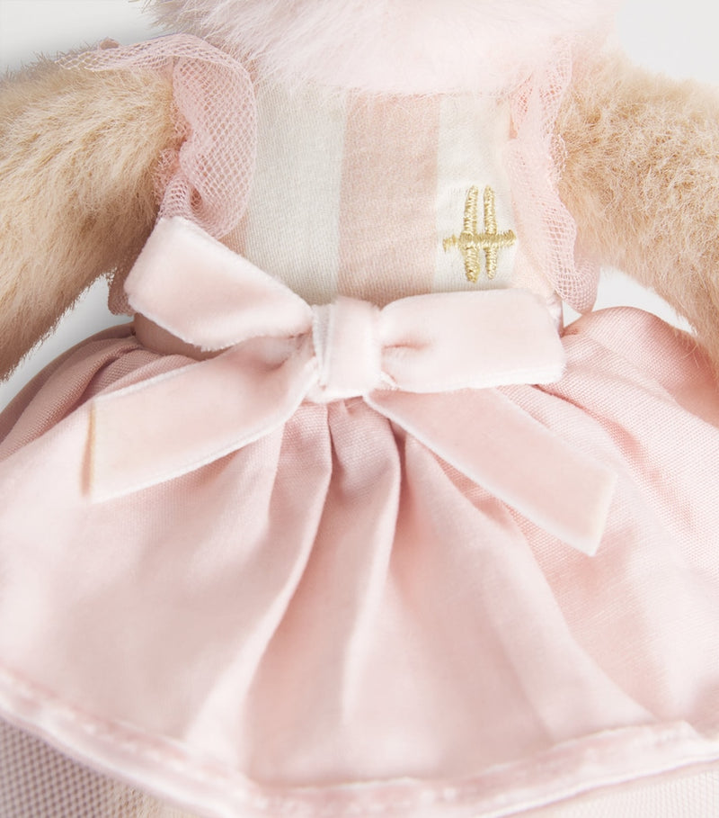 Harrods Ballerina Bunny Keyring with floppy ears soft fur, UK version