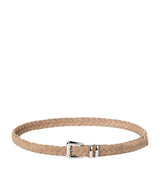 Harrods Brunello Cucinelli Leather Braided Belt- Buy online at McGrocer
