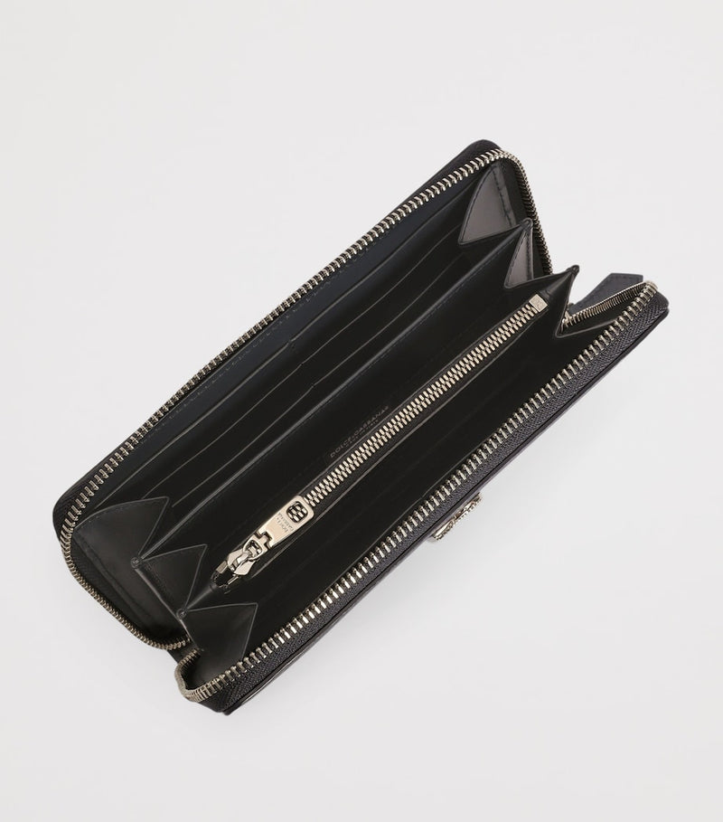Dolce&Gabbana leather zip-around wallet calfskin - British product